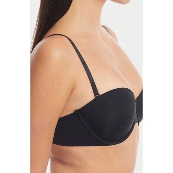 Lauren Ralph Lauren Black 38D Luxe Smoothing Convertible Bra Removable NWT - Picture 3 of 6